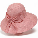 ✨Travel Sun Protection Bow Bucket Hat-Pink