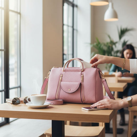 🌸 Vivienne Bowler Bag – Misty Rose