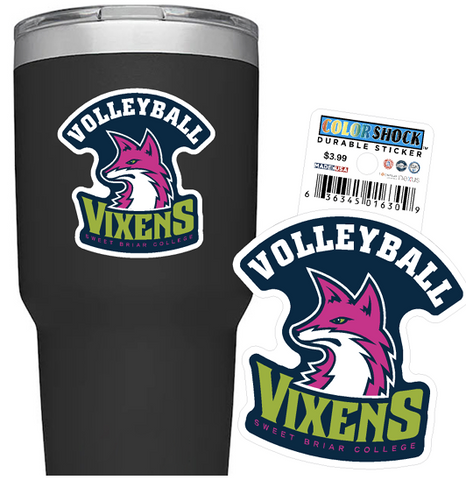 Sweet Briar College Volleyball Vixens Sticker