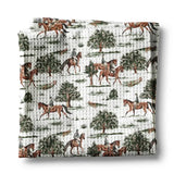 🐎 Horse & Pony Equestrian Waffle Weave Kitchen Towel