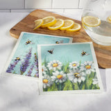 🌿Flowers Swedish Dishcloth Set