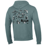 Limited Edition-Comfort Wash Hoodie in Cypress
