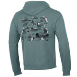 Limited Edition-Comfort Wash Hoodie in Cypress