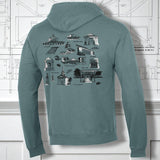 Limited Edition-Comfort Wash Hoodie in Cypress