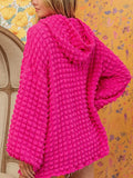 🌸 Sweet Briar Bubble Textured Waffle Hoodie