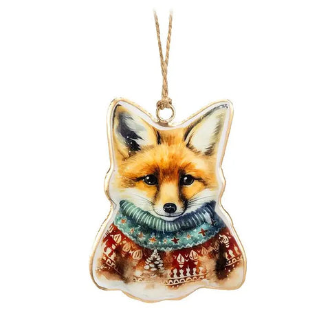 🦊 Sweet Briar Red Fox in Sweater Ornament