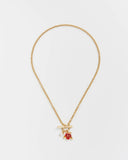 Sweet Briar Rose Pearl Gold Chain Necklace 🌹