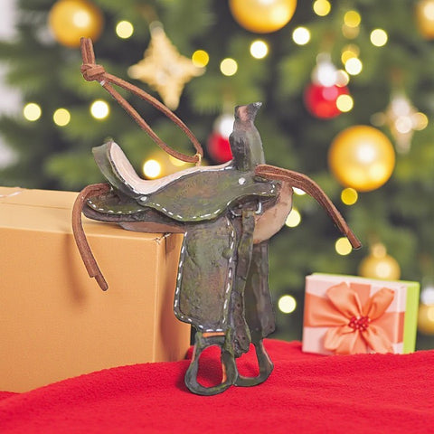 🎄✨ New Arrival: Christmas Western Horse Saddle Ornament 🐎