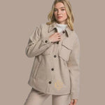 🧥 Sweet Briar JQ Fleece Shacket 🌿Oatmeal