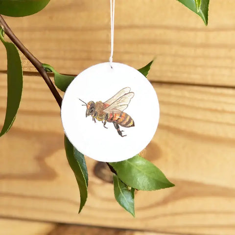 🐝 Honeybee Porcelain Ornament