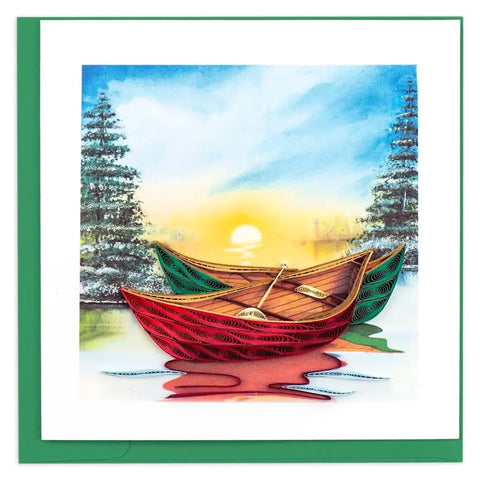 Card Quilling Canoe