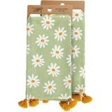 🌼 Sweet Briar Daisy Kitchen Towel – Garden Collection