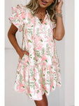 ✨ Peyton Floral Contrast Edge Mini Dress