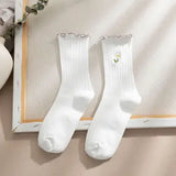 🌼🧦 Everyday Comfort, Sweet Briar Style-White