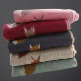 🦊 Tallyho Mrs. Fox Soft Winter Scarf – Pink | Sweet Briar Collection