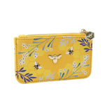 🐝 The Beekeeper Purple Bee Design Card Holder Purse-Yellow