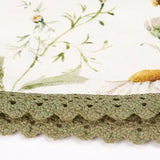 🌼 Sweet Briar Daisy Lace Kitchen Towel – Garden Collection