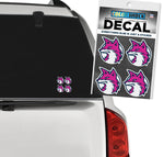 Decal Fierce Vixen - Set of Four