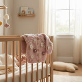 🌸 Blush Flower Cardigan Sweater – Baby & Toddler