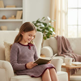 🍂 Sweet Briar Maroon Tweed Bow Sweater Dress
