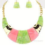 Necklace & Matching Earrings  - Resin Link