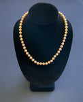 Pink Pearl Necklace - Single Strand