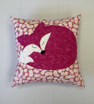 Pillow - Sleeping Fox Pink