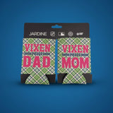 💗💚 Vixen Proud Mom & Dad – 2 Pack Can Cooler Set 💚💗