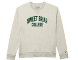 🌲 Sweet Briar 1991 League Crew Sweatshirt – Classic Fit (Oatmeal with Green Appliqué)