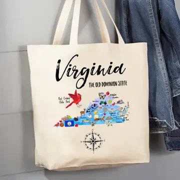 Tote Bag - Virginia State Map