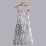 🌸 Floral Print Summer Canvas Apron-Blue