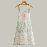 🌸 Floral Print Summer Canvas Apron- Green