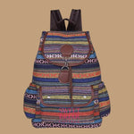 🎒 Boho Vintage Canvas Backpack – SBC Edition-Yellow