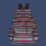 🎒 Boho Vintage Canvas Backpack – SBC Edition-Green