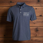 🌿 Cutter &  Buck Pike Eco Symmetry Polo – Navy Blue/White