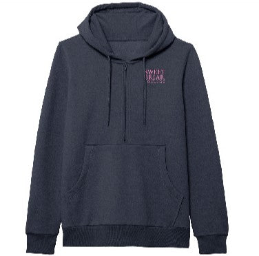 Womens 1/2 zip Hoodie - Navy Heather