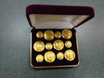 Blazer Buttons Set of 6 Large and 6 Small with Gift Box