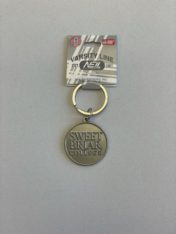 Key Tag Silver With Stacked Logo