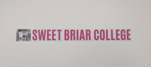 Decal Inside Window Cling "Sweet Briar College"