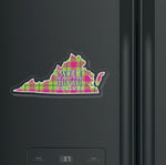Magnet For Refrigerator Acrylic Plaid