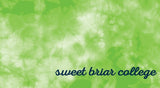 Mask Green Tie Dye With "Sweet Briar College"