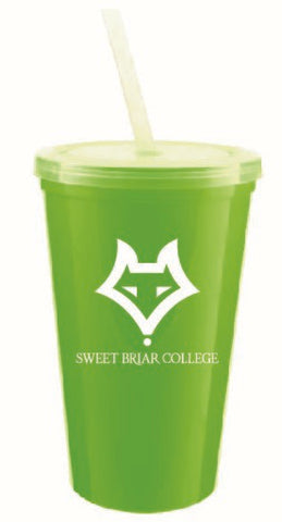 Stadium Cup with Lid and Straw - Lime