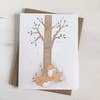 You and Me - Fox Greeting Card