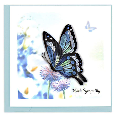 Card Quilling Butterfly Sympathy