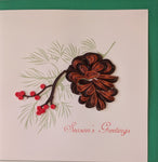 Card Quilling Pine Cone