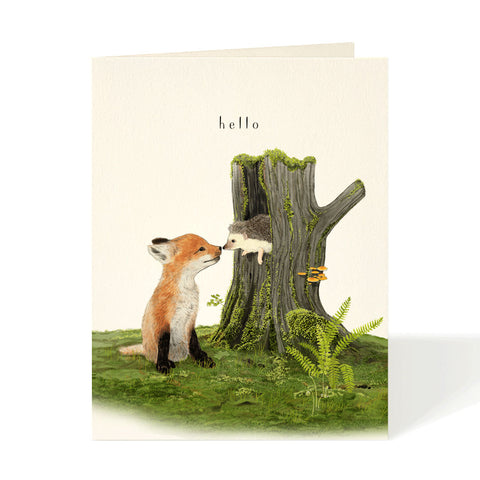 Card - Fox and Hedgehog