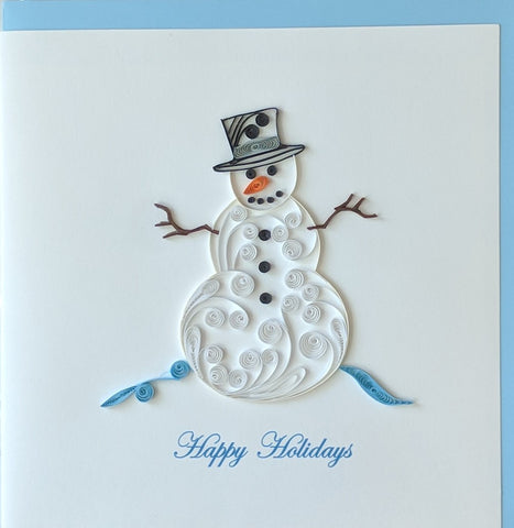 Card Quilling Snowman