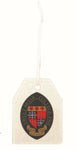 Hammered Glass Gift Tag Ornament