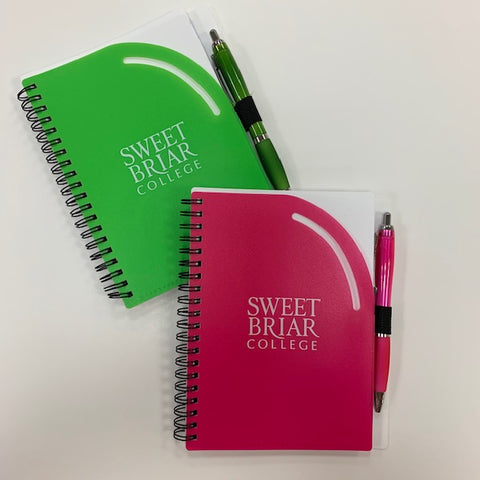 Notebook with Pen Curvy Top