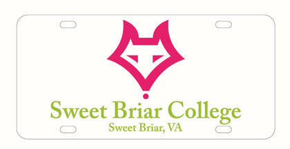 License Plate White with Crispen Vixen